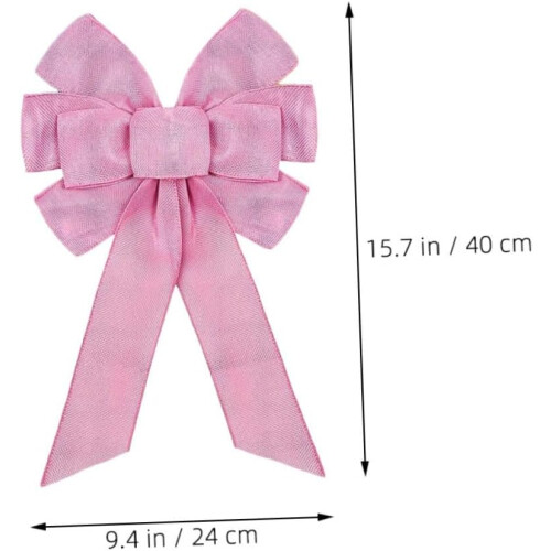 Elegant Easter Wreath Bow Set 4 Large Spring Decorations Durable Polyester Bows for Home Party 1