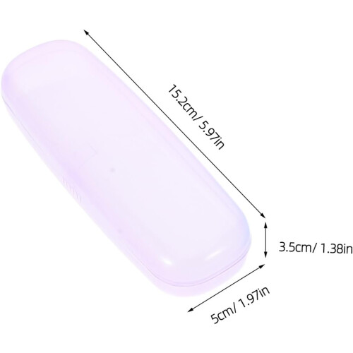 5pcs Portable Plastic Eyeglass Cases Set – Lightweight Shockproof Sunglass Holders 1