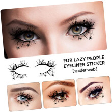 4 paar Spider Bat Halloween Eyeliner Stickers Fashion Festival Make-up Tool voor Dames, Heren, Jongens en Meisjes