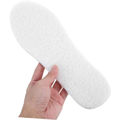 Wool Shoe Insoles Boot Inserts Warm Thermal Insoles Breathable Sweat 2