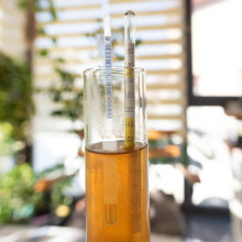 5 unidades de medidor de alcohol de vidrio para vino con escala de medición de 0 a 96 para una medición precisa.