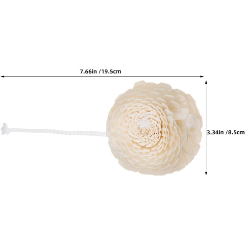 pezzi Diffusore di fragranze per aromaterapia con testa a forma di fiore e cordino in cotone. 1