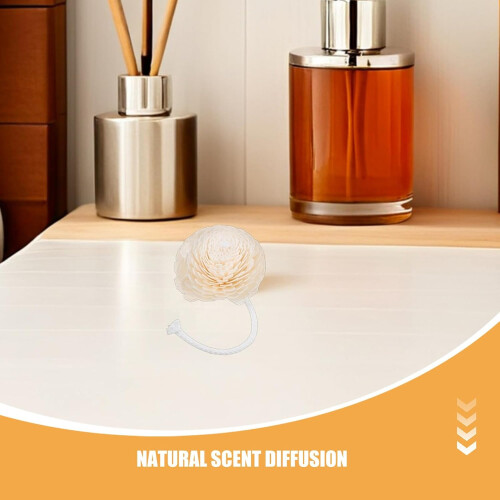 pezzi Diffusore di fragranze per aromaterapia con testa a forma di fiore e cordino in cotone. 2