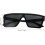 4pcs Square Frame Sunglasses for Men Women Oversized Aesthetic Sunglasses UV Blocking 2