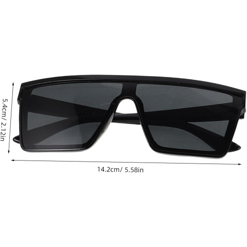 4pcs Square Frame Sunglasses for Men Women Oversized Aesthetic Sunglasses UV Blocking 1