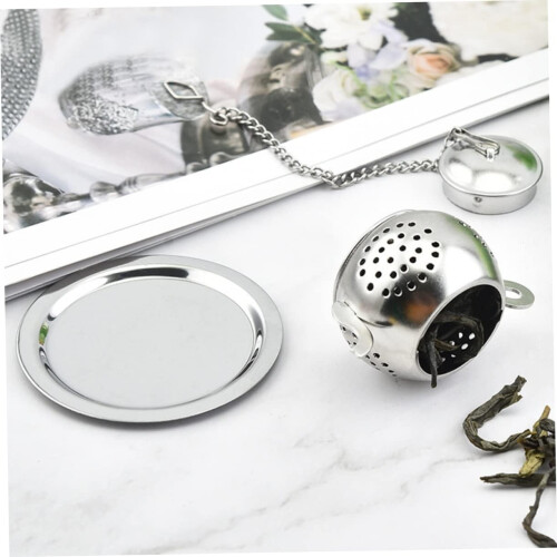 4sets Stainless Steel Tea Infuser Tea Strainer Extended Chain Easy to Clean and Practical 1