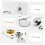 4sets Stainless Steel Tea Infuser Tea Strainer Extended Chain Easy to Clean and Practical 3