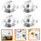 4sets Stainless Steel Tea Infuser Tea Strainer Extended Chain Easy to Clean and Practical 4