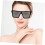 4pcs Square Frame Sunglasses for Men Women Oversized Aesthetic Sunglasses UV Blocking 4