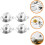 4sets Stainless Steel Tea Infuser Tea Strainer Extended Chain Easy to Clean and Practical 6