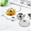 4sets Stainless Steel Tea Infuser Tea Strainer Extended Chain Easy to Clean and Practical 7
