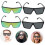 4pcs Square Frame Sunglasses for Men Women Oversized Aesthetic Sunglasses UV Blocking 8
