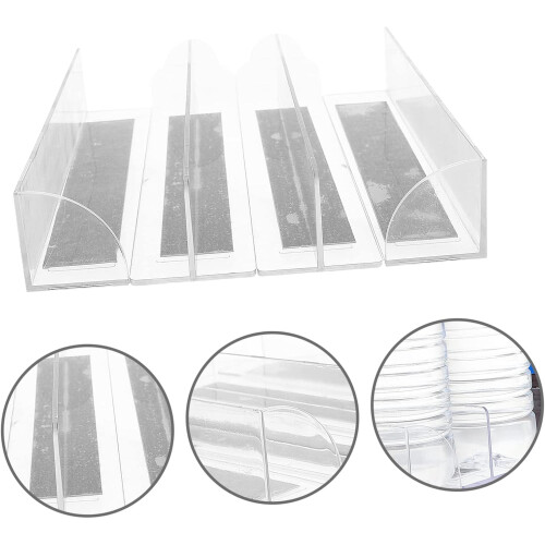 4pcs Shaped Shelf Dividers for Stores Acrylic Commodity Separators Store Goods Classification Boards 2