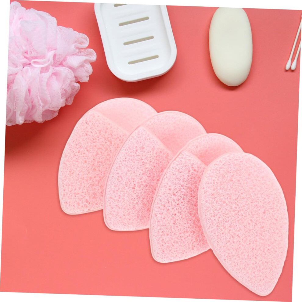 Hkhbjs 4Pcs Facial Cleansing Puff Gloves Style Face Scrubber Soft Sponges