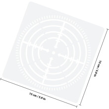 4 set di stencil per pittura a punti mandala di grandi dimensioni, modelli riutilizzabili per decorazioni murali a rilievo.