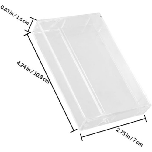 4pcs Vintage Cassette Tape Storage Boxes Plastic Cases Pp Material Robust Tape Protection 1