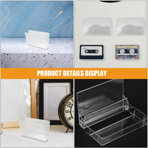 4pcs Vintage Cassette Tape Storage Boxes Plastic Cases Pp Material Robust Tape Protection 2