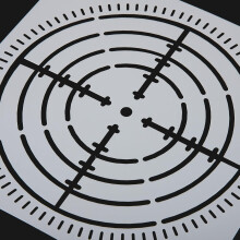 4 Sets große Mandala-Punktmalerei-Schablonen, wiederverwendbare Hohlwand-Schablonen