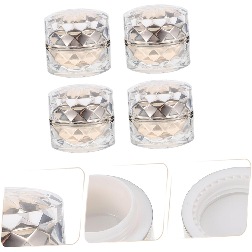 Hkhbjs Cream 4Pcs Refillable Travel Face Dispenser Bottles Creative Empty Jars For Skincare