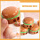 5 Stück manuelle Hamburger-Bleistiftspitzer, Handspitzer 7