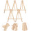 5pcs Small Easels Artist Easel Wooden Foldable Tripod Structure Multipurpose Display Stand 8