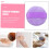 5 aplicadores de polvo morado para maquillaje de mujer. 4