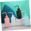 Rinse Bottles for Eyelash Extensions 4pcs 250ml Plastic Squeeze Bottles with Elbow Tip 4