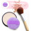 5 aplicadores de polvo morado para maquillaje de mujer. 6