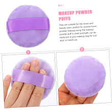 5-teiliges Set lila Puderapplikatoren, Make-up-Werkzeuge für Frauen zum Auftragen von losem Puder