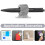5pcs Self-Adhesive Wear-Resistant Iron Pen Clips with Rotatable Single Hole Lanyard Loop 3