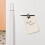 5pcs Self-Adhesive Wear-Resistant Iron Pen Clips with Rotatable Single Hole Lanyard Loop 5