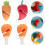4pcs Silicone Pot Lid Holders Creative Carrot Chili Chicken Drumstick Shapes Practical Kitchen Tool 7