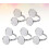 5 st justerbara silverpläterade ringbaser 12 mm innerdiameter bärbara ringhållare 7