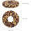 4pcs Leopard Print Ruler for Sewing Fabric Iron Weights for Pattern Cutting Dressmaking and Crafting Projects 2