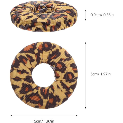 4pcs Leopard Print Ruler for Sewing Fabric Iron Weights for Pattern Cutting Dressmaking and Crafting Projects 1