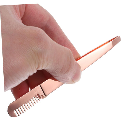 4pcs Eyebrow Tweezers Comb End for Precise Brow Shaping Professional Beauty Tools 1