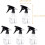 5pcs 250ml Refillable Plastic Spray Bottles Hairdressing Sprayers Salon Barber Tools 2