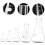 5pcs Borosilicate Glass Conical Flask Set Thickened Wide Neck Erlenmeyer Flat Bottom Laboratory Glassware 3