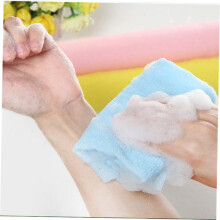 4-teiliges Set aus Peeling-Badetüchern und Rückenwaschhandtüchern aus Nylon in verschiedenen Farben