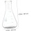 5pcs Borosilicate Glass Conical Flask Set Thickened Wide Neck Erlenmeyer Flat Bottom Laboratory Glassware 6