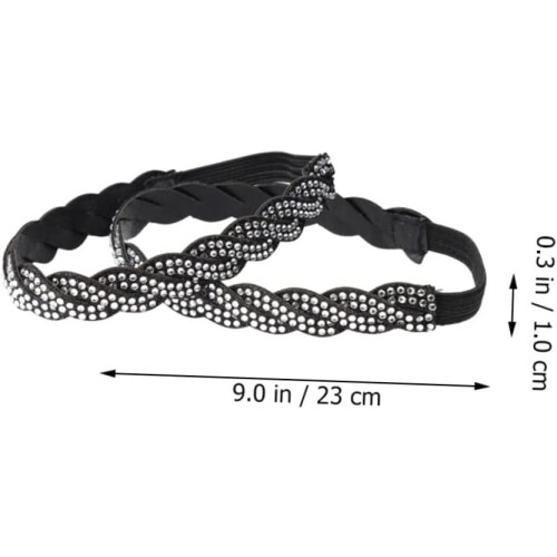 4pcs Lace up Elastic Replacement Shoe Straps for High Heels Decorative Studs Fixing Shoe Strap 1