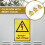 5Pcs High Voltage Warning Labels 60X44Mm Electric Shock Sign Decals Electrical Panel Stickers 3