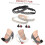 4pcs Lace up Elastic Replacement Shoe Straps for High Heels Decorative Studs Fixing Shoe Strap 3