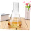 5pcs Borosilicate Glass Conical Flask Set Thickened Wide Neck Erlenmeyer Flat Bottom Laboratory Glassware 8