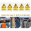 5Pcs High Voltage Warning Labels 60X44Mm Electric Shock Sign Decals Electrical Panel Stickers 7