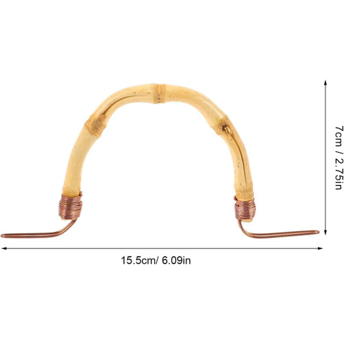 4pcs Replaceable Teapot Grip Bamboo and Metal Kettle Handles Strong Support Easy to Install Suitable 1