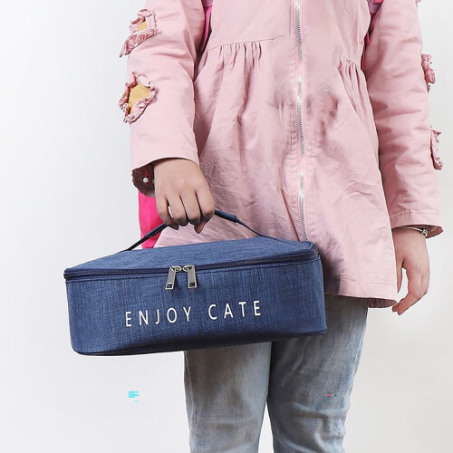 Sac isotherme bleu portable pour plats à four 1