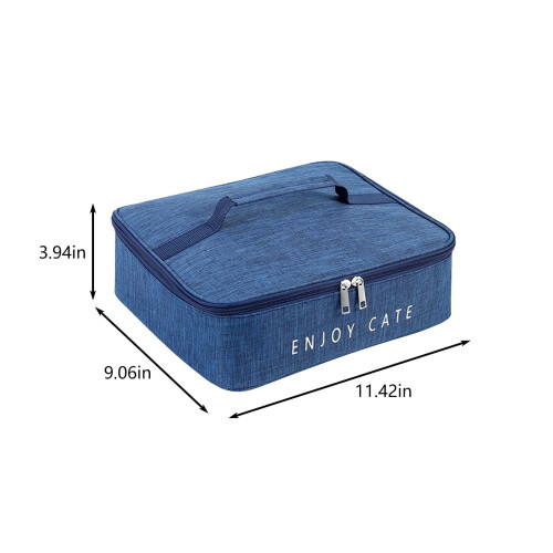 Sac isotherme bleu portable pour plats à four 2