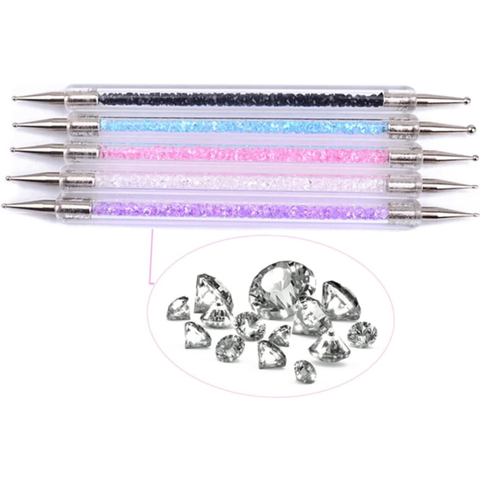 Hkhbjs 5Pcs Nail Drilling Pen Nail Art Dot Paint Tool Kit For Manicure Marbleizing Tool Random Random Color