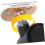 4pcs Small Adhesive Wheels Mini Sticky Pulley Casters Rotation for Table Trash Can 7
